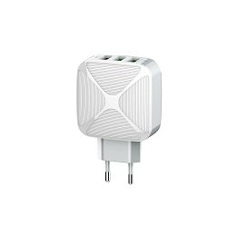 KUĆNI PUNJAČ 2 U 1 LDNIO A3310Q BRZI QC 3.0+KUĆNI-ID 3XUSB + USB NA LIGHTNING