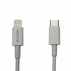 USB KABEL +CLASS ZA IPHONE TIP C PD NA LIGHTNING 1m BIJELI