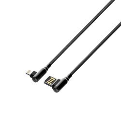 USB KABEL LDNIO LS421 BRZI 2.4 A MAX, 1 m LIGHTNING KUT 90° SIVI