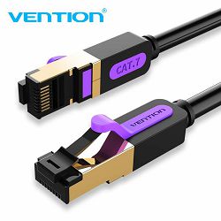 FLAT PATCH KABEL CAT.7 MREŽNI VENTION 0.5 m ICABD CRNI