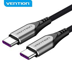 TIP C KABEL 2.0 TIP C MUŠKI NA TIP C MUŠKI 5A VENTION 0.5 m TAEHD ALU