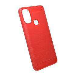MASKICA +CLASS TPU KARBON MAT ZA MOTOROLU MOTO E40, MOTO E30 CRVENA