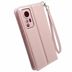 TORBICA HANMAN FLIP H ZA XIAOMI 12, 12X MAGNET ROZA
