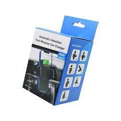 AUTO DRŽAČ I PUNJAČ BEŽIČNI BRZI 15W QC 3.0 AUTOMATSKI H141+C138 + KABEL TIP C