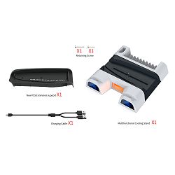STALAK ZA PS5 S PUNJAČEM ZA KONTROLERE I HLAĐENJEM DOBE TP5-3536B