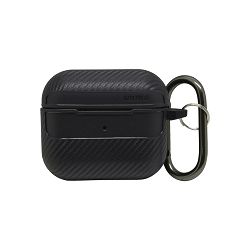 ZAŠTITA +CLASS SILICONE CARBON FIBER ZA AIRPODS PRO CRNA