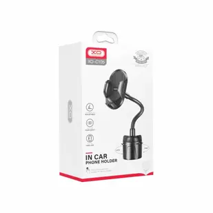 AUTO DRŽAČ ZA MOBITEL XO 38 cm MONTAŽA U DRŽAČ ČAŠE C105 CRNI