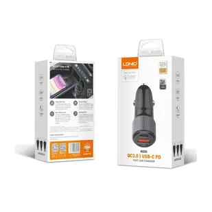 AUTO PUNJAČ 2u1 LDNIO C510Q  BRZI Q3.0, 12-24 V, 36 W + KABEL TIP C NA TIP C