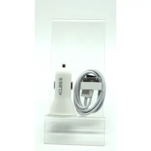 AUTO PUNJAČ ZA APPLE IPHONE 4 +CLASS 2U1 2A(12V/24V+USB KABEL H.Q.)