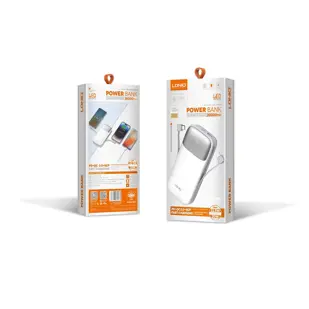 BATERIJA PRENOSIVA LDNIO 20000 mAh 22.5W PQ20 + KABEL USB TIP C LIGHTNING