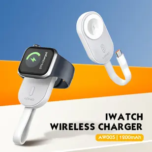 BEŽIČNI PUNJAČ ZA PAMETNI SAT WATCH LDNIO 1200 mAh AW005 + KAB TIP C