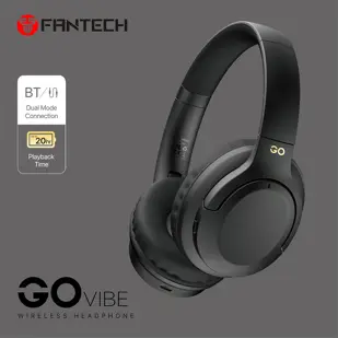 BLUETOOTH STEREO SLUŠALICE FANTECH BT5.3 3,5mm GO VIBE WH05-BK CRNE