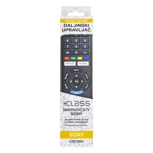 DALJINSKI UPRAVLJAČ +CLASS ZA SONY TV CRC3001