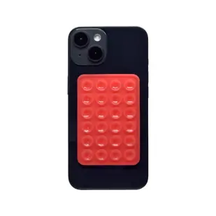 DRŽAČ ZA MOBITEL SILIKON STICKY +CLASS 24 VAKUUM 2*55*80 mm CRVENI