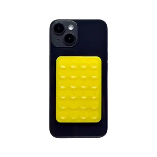 DRŽAČ ZA MOBITEL SILIKON STICKY +CLASS 24 VAKUUM 2*55*80 mm ŽUTI