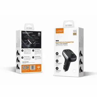 FM TRANSMITER I AUTO PUNJAČ LDNIO C704Q 2*USB + PD TIP C + KABEL C NA LIGHTNING