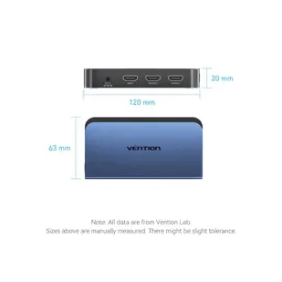 HDMI RAZDJELNIK 1 ULAZ 2 IZLAZA VENTION AKEL0-EU PLAVI