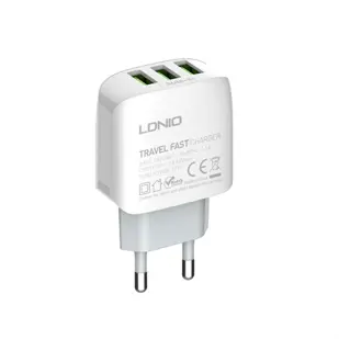 KUĆNI PUNJAČ BRZI 3U1 LDNIO A3312 17W 3*USB + USB KABEL MIKRO
