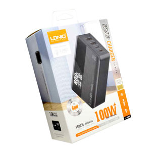 KUĆNI PUNJAČ STOLNI GAN QC4.0 + DISPLAY LDNIO 100W A4809C 2*USB + 2* TIP C PD