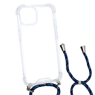 MASKICA +CLASS ACRYLIC S UZICOM ZA IPHONE 14 PROZIRNA + ŠARENO PLAVA