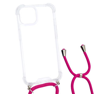 MASKICA +CLASS ACRYLIC S UZICOM ZA IPHONE 14 PROZIRNA + TAMNO ROZA