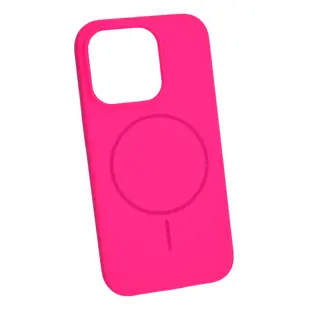 MASKICA +CLASS MAGSAFE SILICONE ZA APPLE IPHONE 15 PRO ŽARKO ROZA