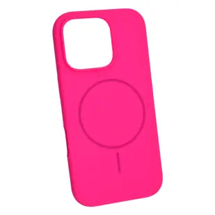MASKICA +CLASS MAGSAFE SILICONE ZA APPLE IPHONE 16 PRO ŽARKO ROZA