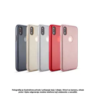 MASKICA +CLASS TPU GLITTER ZA SAMSUNG A12, A125 CRVENA