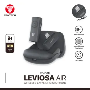 MIKROFON BEŽIČNI LAVALIER FANTECH LEVIOSA AIR WMV11L LIGHTNING CRNI