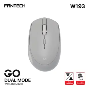 MIŠ BEŽIČNI FANTECH 1600 DPI GO SERIES DUAL MODE W193 GY SIVI
