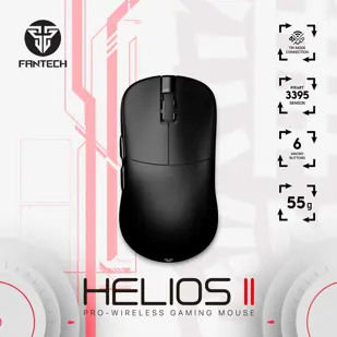 MIŠ GAMING BEŽIČNI FANTECH 26000 DPI HELIOS II XD3 V3 1K CRNI