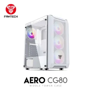 PC KUĆIŠTE FANTECH 415x210x445mm 4,9kg 4xVENTILATOR LIJEVO STAKLO AERO CG80 BIJE