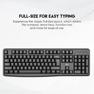 SET BEŽIČNI MIŠ I TIPKOVNICA FANTECH GO WK894 CRNA