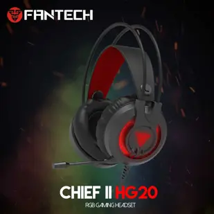 SLUŠALICE ŽIČNE GAMING FANTECH 2*3.5 mm + USB + MIKROFON CHEF II HG20