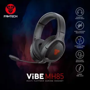 SLUŠALICE ŽIČNE GAMING FANTECH 3.5 mm + USB + MIKROFON VIBE MH85