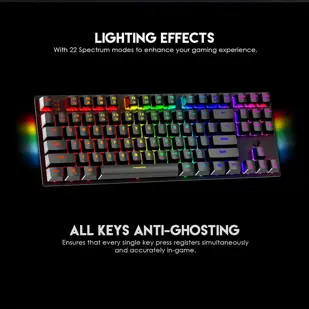 TIPKOVNICA GAMING ŽIČNA MEHANIČKA FANTECH MAX FIT 87 R. SW. MK856 CRNA