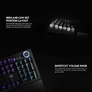 TIPKOVNICA GAMING ŽIČNA MEHANIČKA FANTECH MAX POWER RED SW. MK853 V2 CRNA