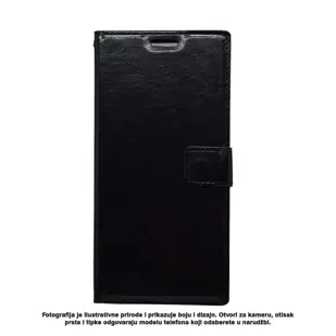 TORBICA +CLASS FLIP H LEATHER ZA XIAOMI MI NOTE 10, MI NOTE 10 PRO CRNA