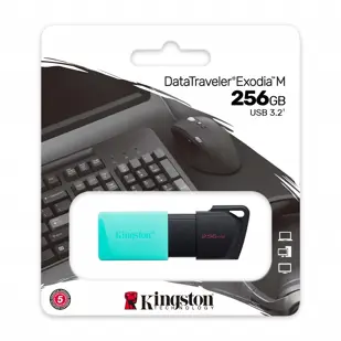 USB MEMORIJA KINGSTON EXODIA M USB 3.2 DTXM/256GB GEN 1 5Gbps BLISTER