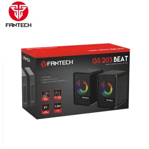 ZVUČNIK GAMING FANTECH 3.5 mm + USB BEAT GS203 BIJELI