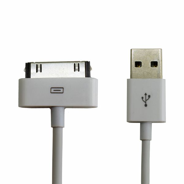 Startpunt Aankondiging breedtegraad USB KABEL +CLASS ZA APPLE IPHONE 4, IPHONE 4S HQ 1 m BIJELI