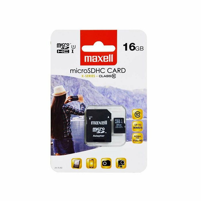 MEMORIJSKA KARTICA MAXELL XSERIES MIKRO SDHC CLASS 10 16GB BLISTER