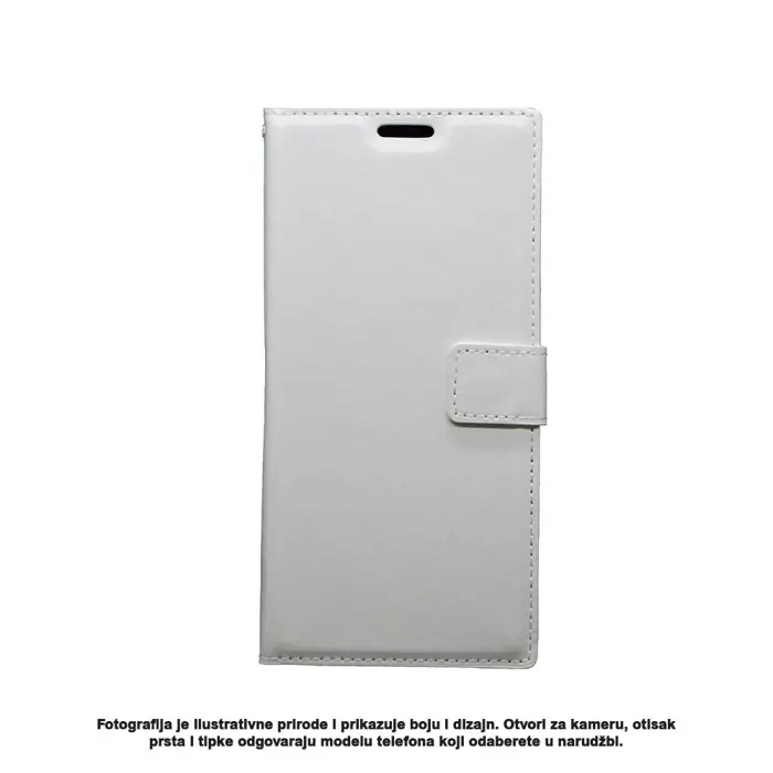 Torbica +CLASS Flip H leather za Samsung A20E, A202F bijela